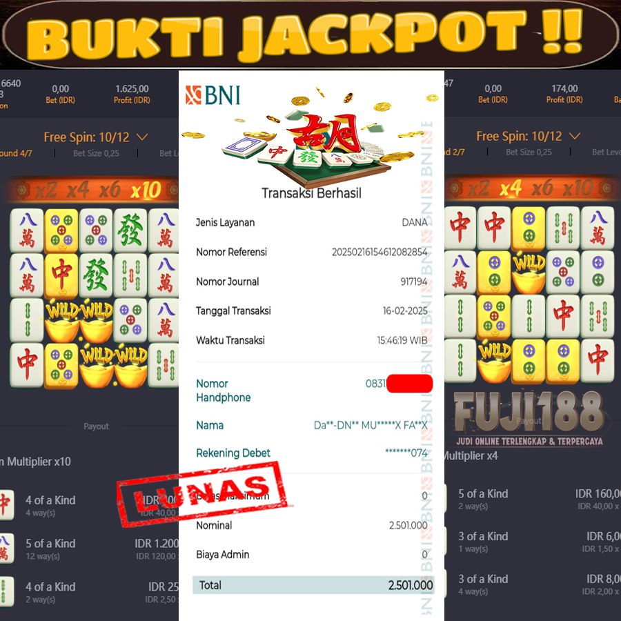 Bukti Kemenangan Mahjong Ways