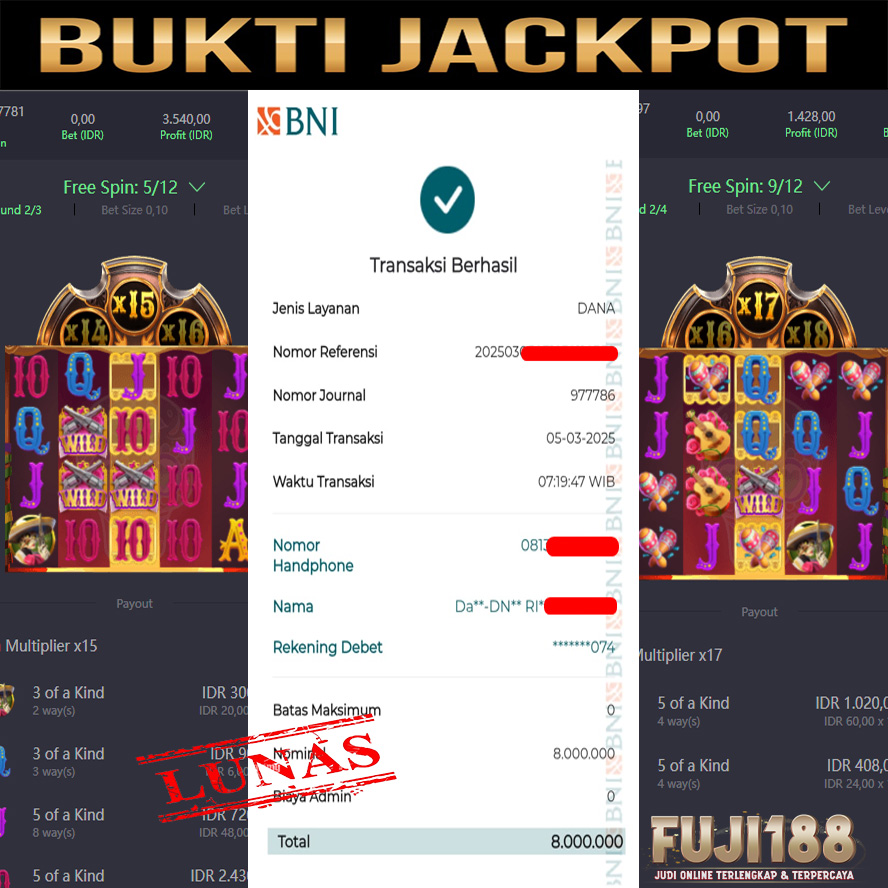 Bukti Kemenangan Wild Bandito