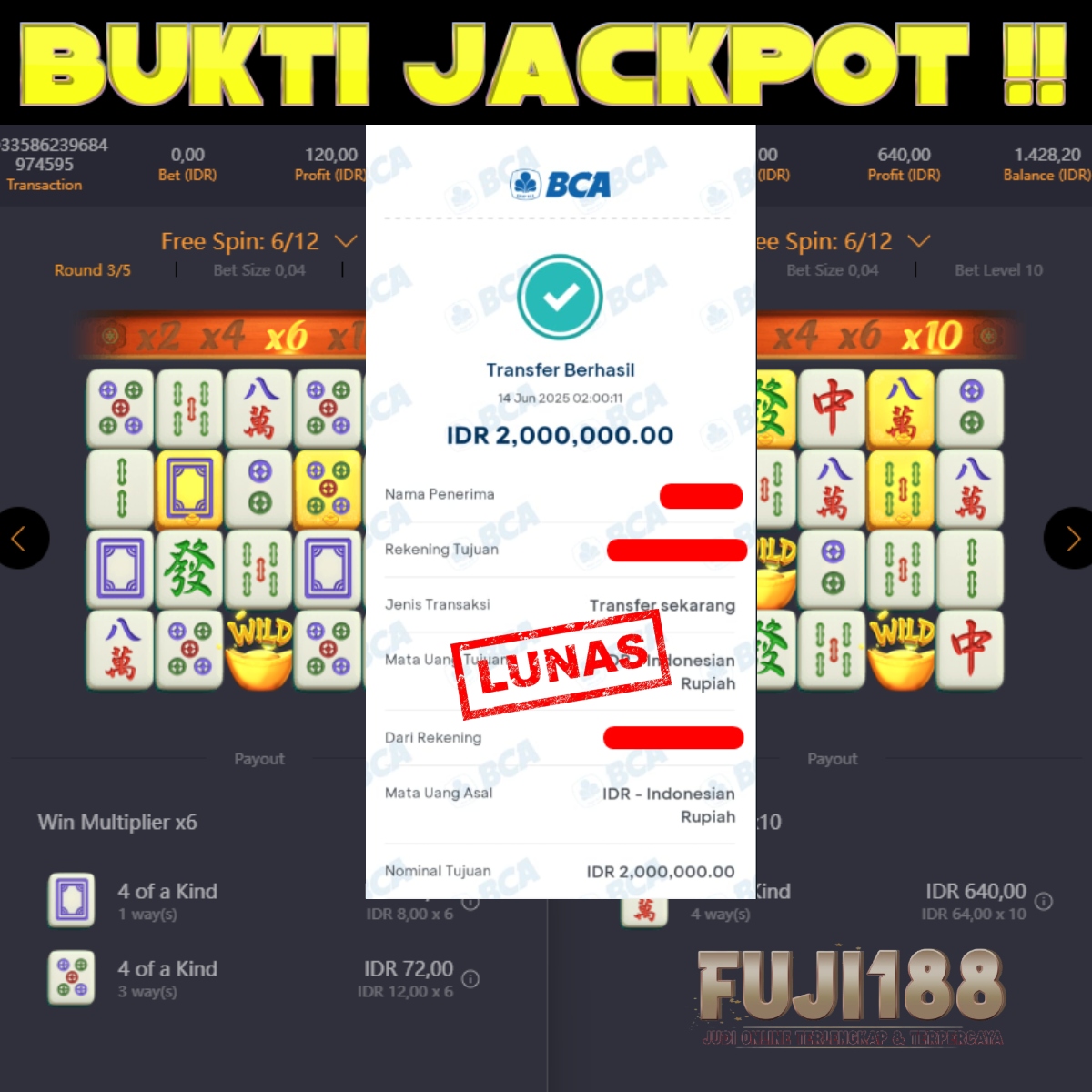 Bukti Kemenangan MAHJONG WAYS – PG SOFT