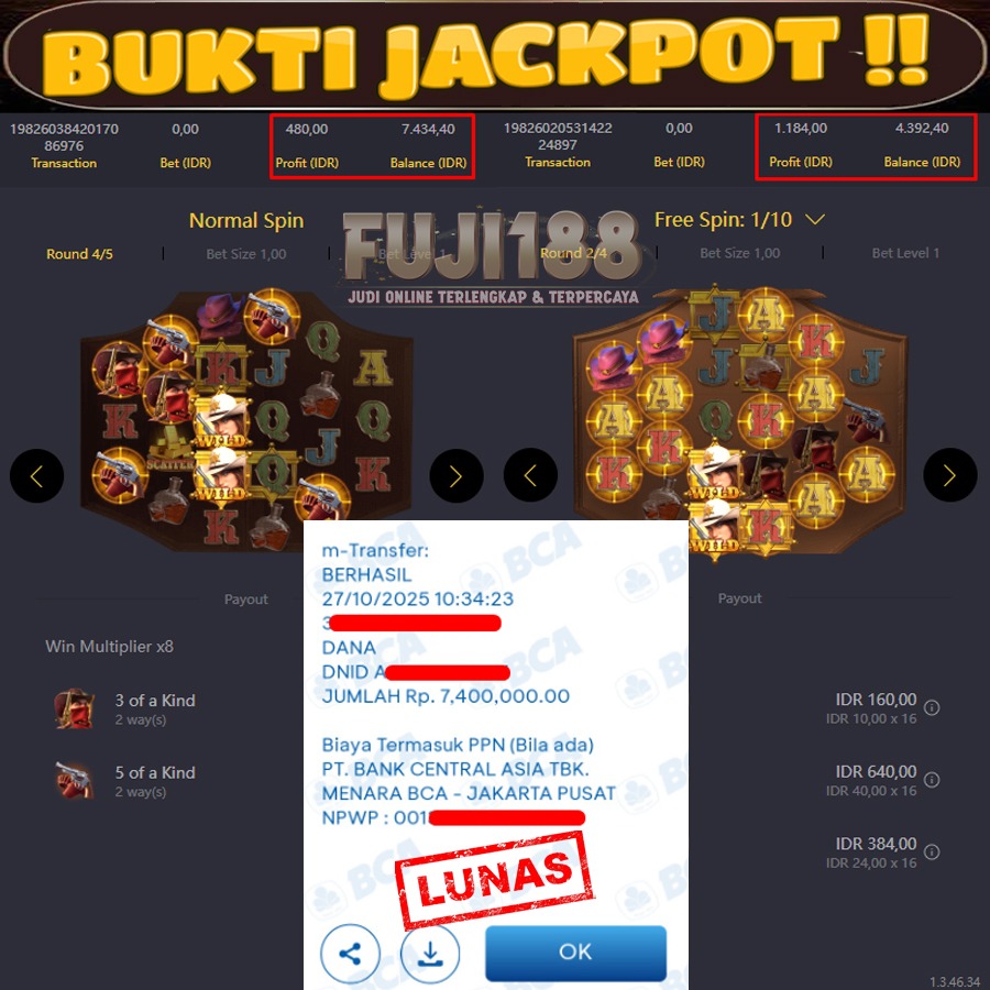 Bukti Kemenangan Wild Bounty Showdown