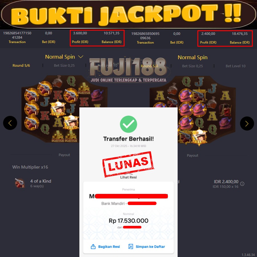 Bukti Kemenangan Wild Bounty Showdown