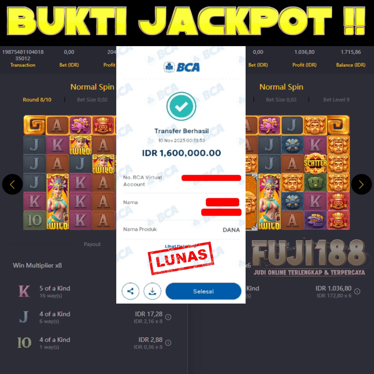 Bukti Kemenangan TREASURE AZTEC