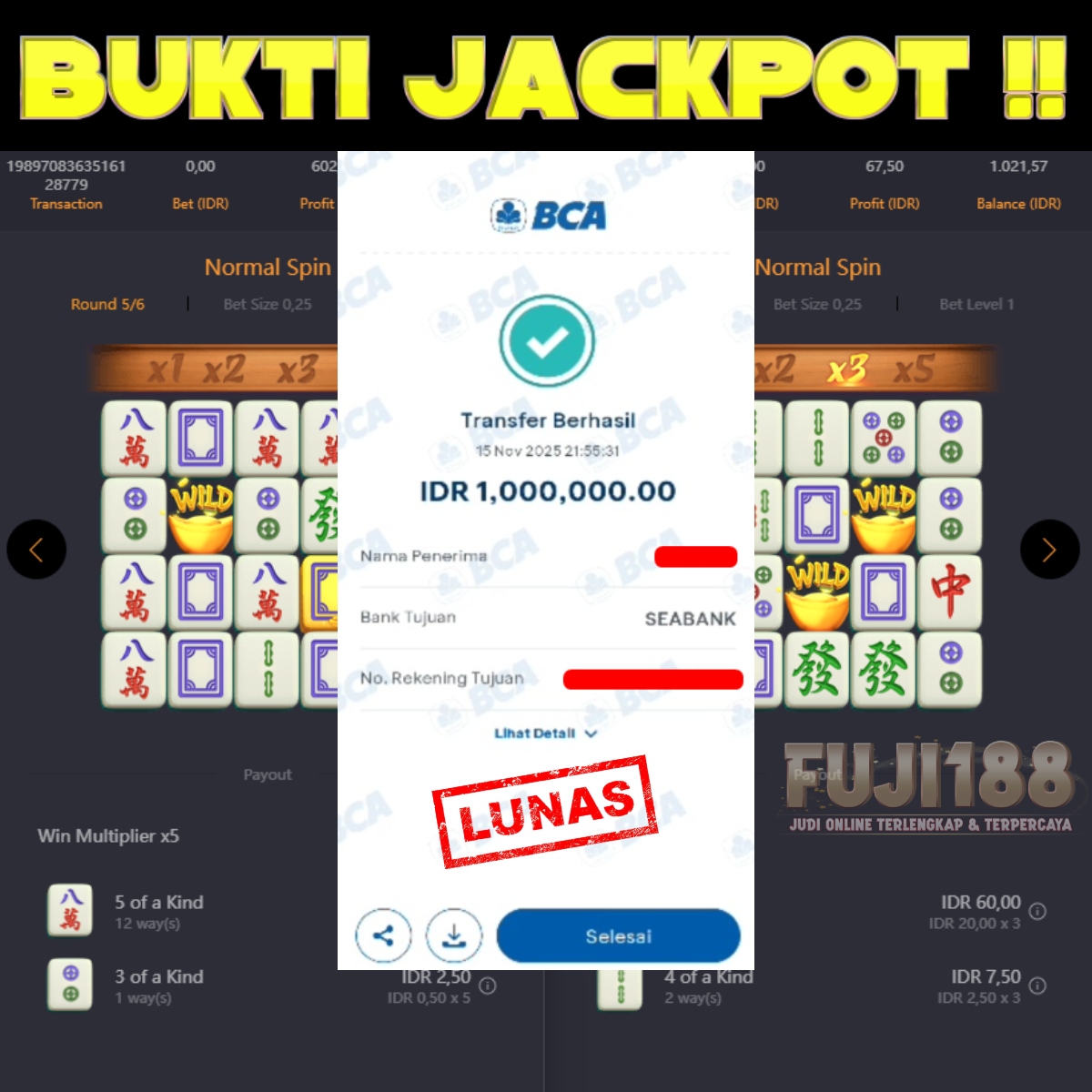 Bukti Kemenangan MAHJONG WAYS