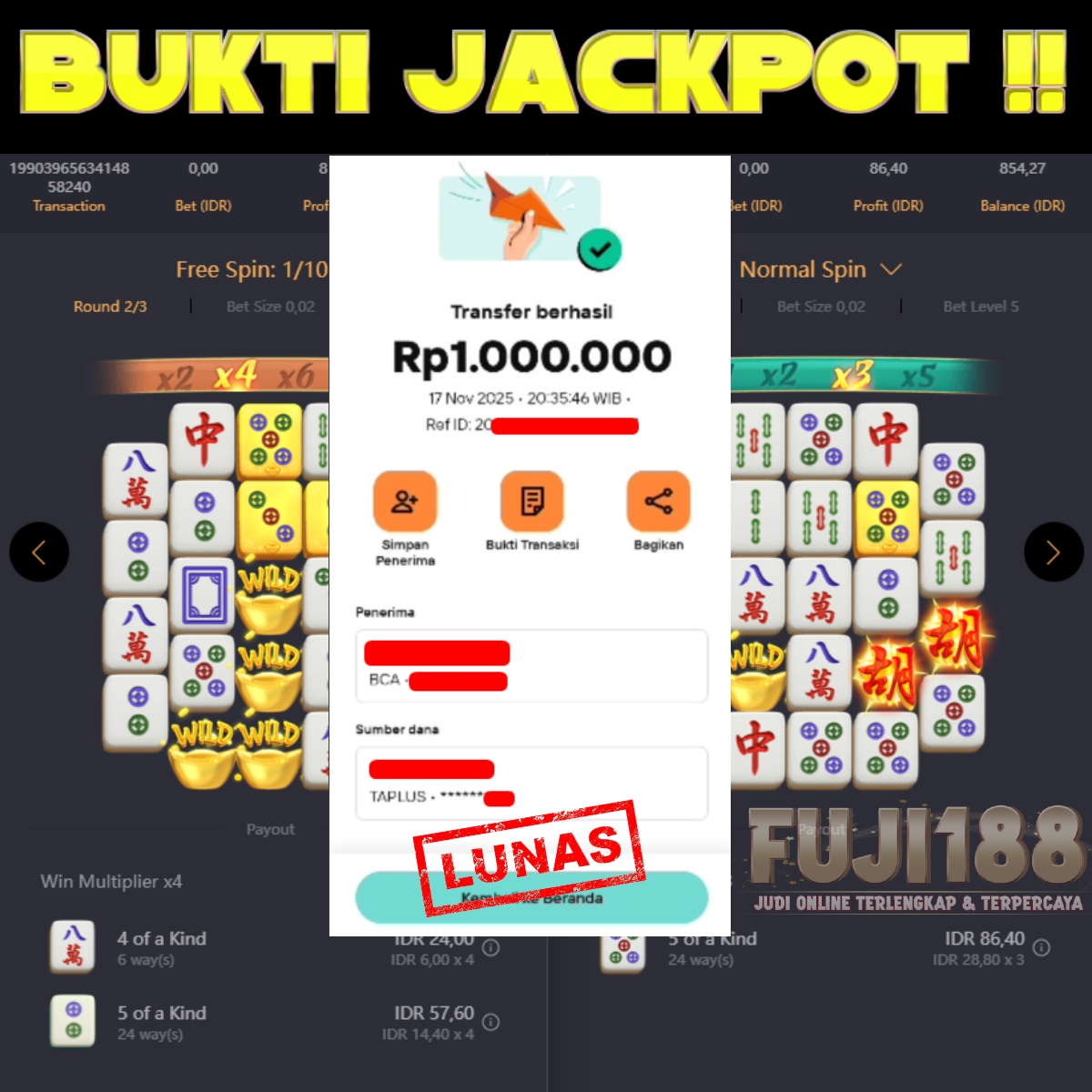 Bukti Kemenangan MAHJONG WAYS 2