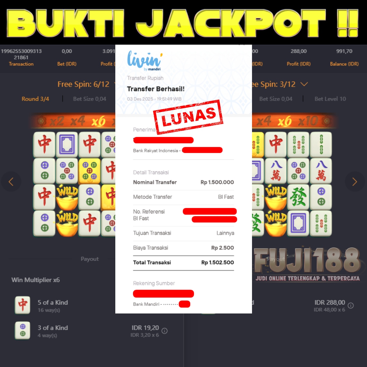 Bukti Kemenangan MAHJONG WAYS