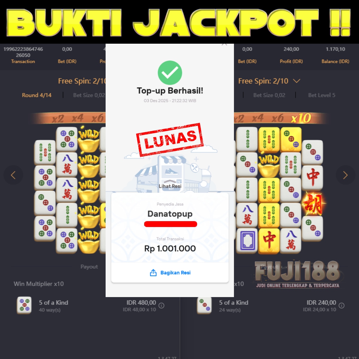 Bukti Kemenangan MAHJONG WAYS 2
