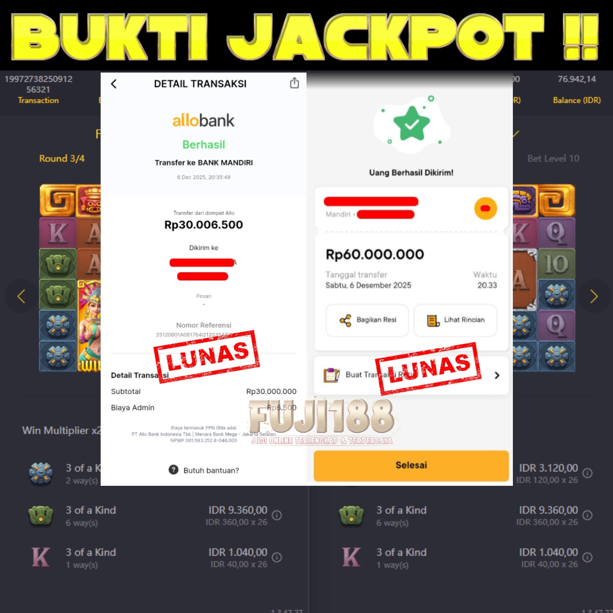 Bukti Kemenangan TREASURE AZTEC