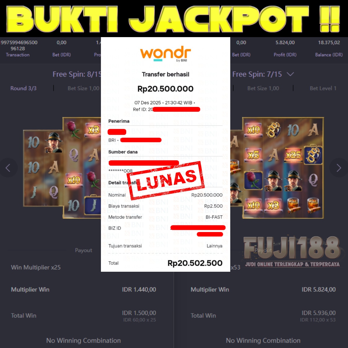Bukti Kemenangan MAFIA MAYHEM – PG SOFT