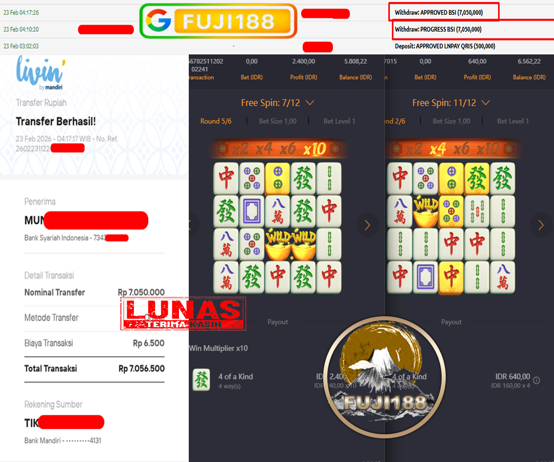 Bukti Kemenangan MAHJONG